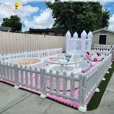 ซื้อ สีขาวชมพู Soft Play Package Set สนามเด็กเล่น อุปกรณ์เล่น Soft Play Indoor Outdoor online manufacture