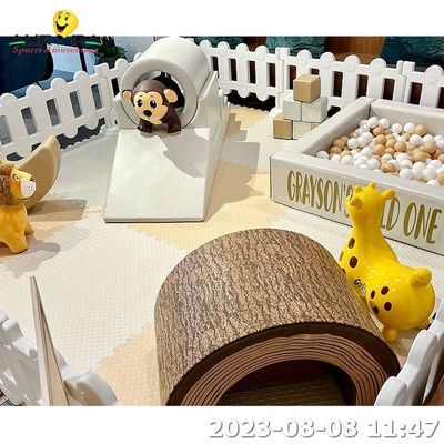 Beli Soft Play Fence Putih Natural Brown Indoor Playground Paket Soft Play Set online manufacture