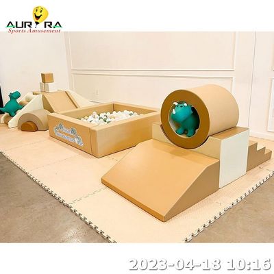 ซื้อ สีน้ําตาลเด็กเล็กฝึกอบรมร่างกาย เล่นของเล่น เล่นนุ่ม เล่นปีน สนามเด็กในบ้าน online manufacture
