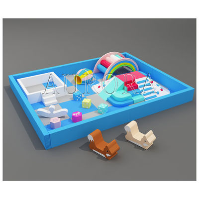 kopen OEM ODM Kinderen Soft Play Equipment Klimmen Schaam Play Set Met Ball Pit Regenboog Kleur online manufacture