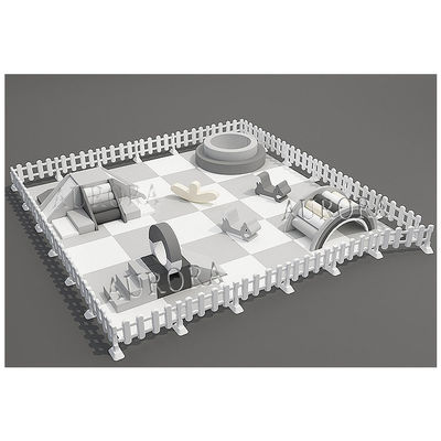 Beli Soft Play Area Kids Grey And White Soft Play Equipment Party Play Games Untuk Party Hire online manufacture