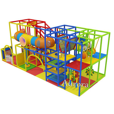 acheter Grand thème arc-en-ciel Équipement de terrain de jeux intérieur Parc d'attractions Location de terrain de jeux pour enfants online manufacture