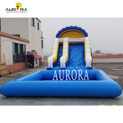 comprar Salto Indoor Slide de Água Inflável Azul e Amarelo Slide Inflável online manufacture