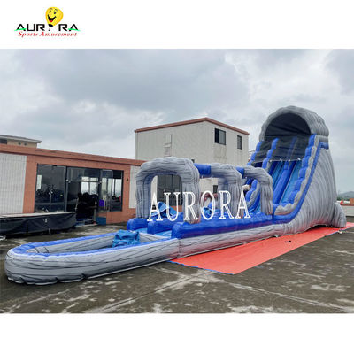 ซื้อ สีเทาและสีน้ําเงิน Outdoor Inflatable Slide กันน้ํา สําหรับงานชุมชน online manufacture