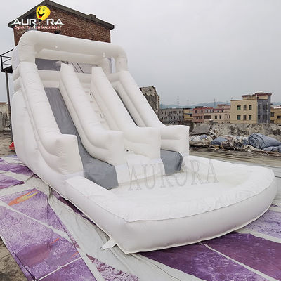 Buy Outdoor White Inflatable Obstacle Course Slide Waterproof For Playground online manufacture