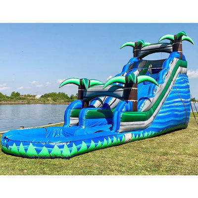 ซื้อ สีที่กําหนดเอง Giant Inflatable Double Slip And Slide กับสระว่ายน้ําสําหรับผู้ใหญ่และเด็ก online manufacture
