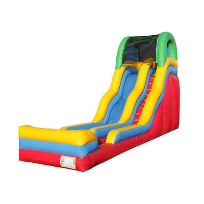 Buy Commercial 18ft Dry Slide Inflatable Water Slide Wet For Rent Party Slip Red Yellow online manufacture