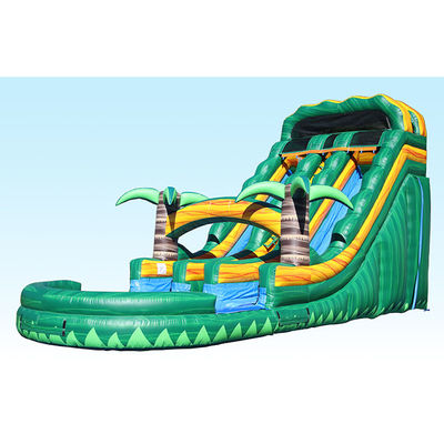 ซื้อ PVC Tarpaulin Commercial Inflatable Slip And Slide กับสระว่ายน้ํา ค่าเช่าถนนสองเลน online manufacture