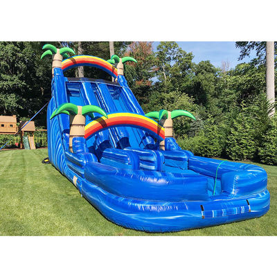 खरीदें रंगीन 22 फीट Inflatable स्लिप और स्लाइड वयस्कों के लिए विशाल ब्लो अप वाटर स्लाइड online manufacture