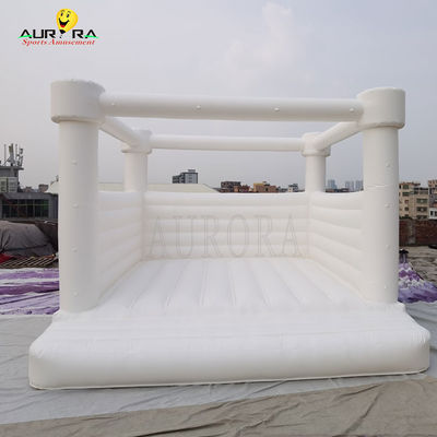 Buy Wedding White Inflatable Bounce House Outdoor Jumping Bouncy Castle online manufacture
