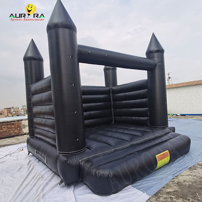 Buy PVC Black Inflatable Bounce House Waterproof Playground Bounce House online manufacture