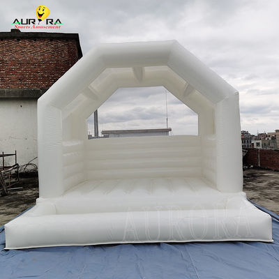 ซื้อ สีขาว 4x4m แต่งงานแบบปรับแต่ง ปราสาทกระโดดกับลูกบอลสําหรับเด็ก online manufacture