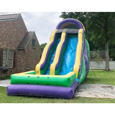 Buy Bouncy Castle Water Slide Inflatable Water Slide With Swimming Pool Jumping Bouncy online manufacture