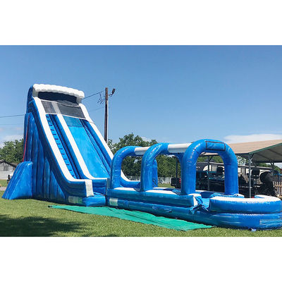 comprare 100m gonfiabile scivolo e scivolo doppia corsia gonfiabile palmare scivolo d'acqua castello online manufacture