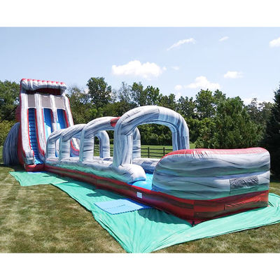 Buy Indoor Inflate Water Slide For Kids Blue With Pool For Adults Outdoor Slide online manufacture