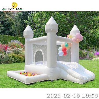 comprare Casa gonfiabile per matrimoni castello gonfiabile bianco con pozzo a palla online manufacture