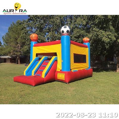 Buy Mini Inflatable Bounce House Combo Moon Walk With Water Slide In Sale Outdoor online manufacture