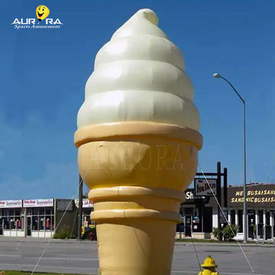comprar CE publicidad inflables gigante inflables helado cono globo con soplador libre online manufacture