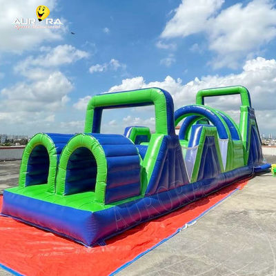 acheter Course d'obstacles gonflables pour adultes bleu vert pour la bête folle Camp d'entraînement pour nouveaux arrivants ODM online manufacture