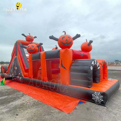 kaufen Outdoor riesiger Handels-Hindernis-Platz Blow Up Halloween Kürbis Themen online manufacture