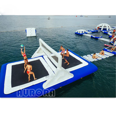 acheter Taille personnalisée Couleur gonflable Jouets aquatiques, trampoline Cour de volley-ball gonflable géante online manufacture