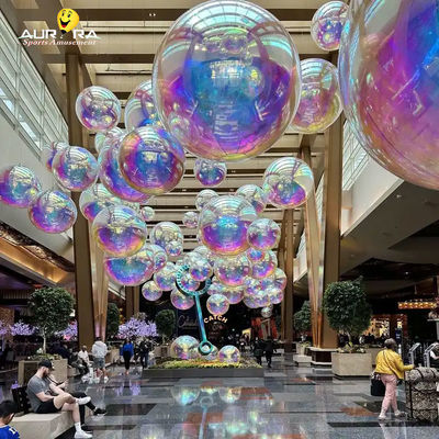 Mua PVC màu trang trí Bầu cầu gương hình tròn tùy chỉnh kích thước Quả bóng gương online manufacture