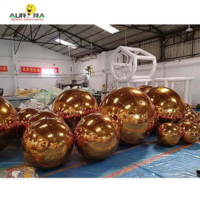 কেনা কাস্টমাইজড বিশাল inflatable আয়না বল PVC জন্য প্রসাধন পার্টি লাল নীল হলুদ online manufacture