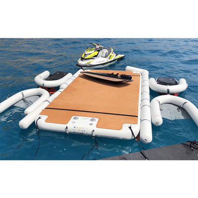 acheter Plateforme flottante gonflable île d'eau jet ski dock Mat de forme C dock flottant pour le lac online manufacture
