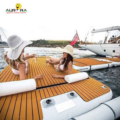 comprare 6 persone piattaforma galleggiante gonfiabile PVC Dock d'aria galleggiante 2x3m online manufacture