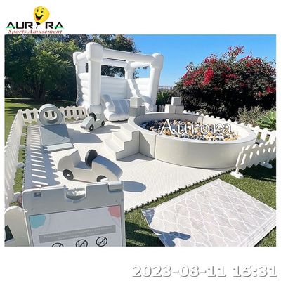 Wholesale Outdoor Inflatable Bounce House Ball Pit With Fence อุปกรณ์เล่นอ่อน