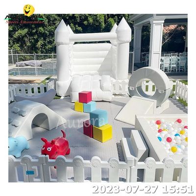 Indoor Outdoor Soft Play Playground Equipment For Kids Party Rental White