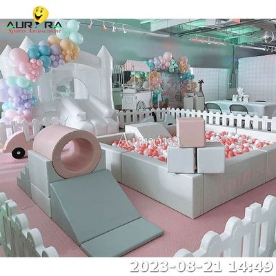 オーダーメイド 充電式ソフトプレイ機器セット 中性色 キッズソフトプレイセット