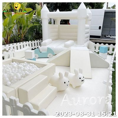 Kids Party Rental Equipment Ball Pit Balls Toddler Bounce House White Soft Play
