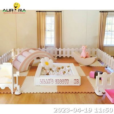 ホットセール ブラウン ベージュ ソフトプレイセット ソフトプレイ トンネル 子供 室内機器