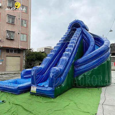Scivoli d'acqua gonfiabili per uso commerciale Piscine di nuoto Castelli da salto Scivoli d'acqua