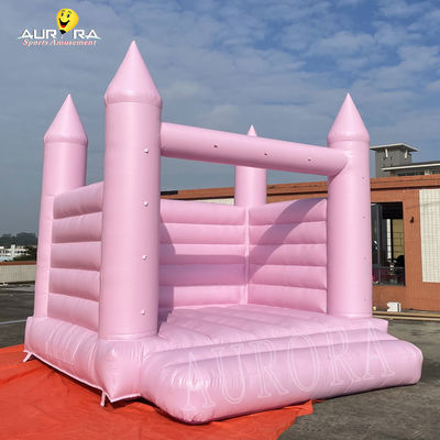 Château gonflable rose de mariage château gonflable en PVC bâtonnet de saut château gonflable maison