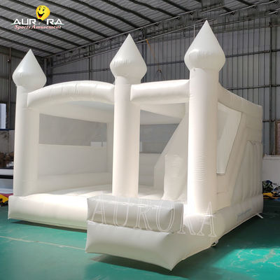 Commercial Adults Kids Inflatable White Wedding Bouncy Castle Modern Bounce House