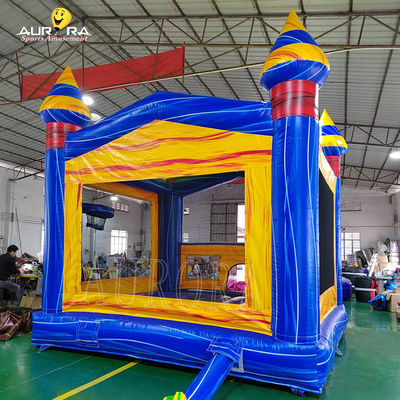 โรงพรางกระโดดแบบพัดลมเมอร์บลู โรงพรางกระโดด PVC โรงพรางกระโดดทางการค้า