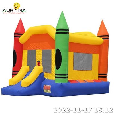 บ้านกระโดดสไลด์แบบอัดลม สําหรับสระว่ายน้ําในพื้นดิน บ้านจันทร์ บลูเวอร์ มินิ