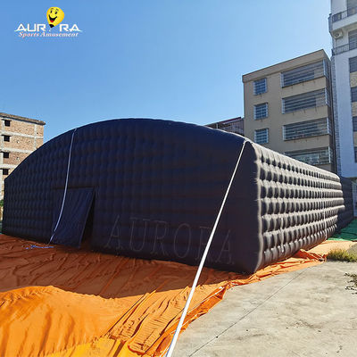 Outdoor 5m Diameter Inflatable Nightclub Tent Large Black Disco Party Tent
