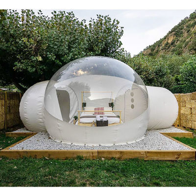 0.55 มม พีวีซี ผ้าใบเปลือก เปลือกกระบอกเต็นท์ Clear House Tent สําหรับแคมป์ OEM