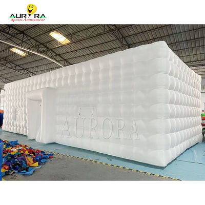 ผ้าออคซฟอร์ดสีขาว เปลือกเต็นท์สโมสร LED พาร์ตี้ ดิสโก้ บล็อปขึ้นเต็นท์ customized OEM