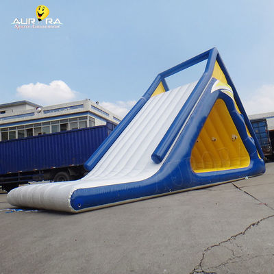 PVC Tarpaulin Outdoor Inflatable Water Toys Floating Water Slide Climbing Wall Tower For Sea สถานที่ใช้สอยน้ํา