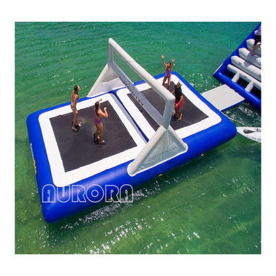 สนามวอลเลย์บอลทรัมโพลีนลมลื่นขนาดใหญ่มาก 0.9 มม PVC Tarpaulin Mateiral