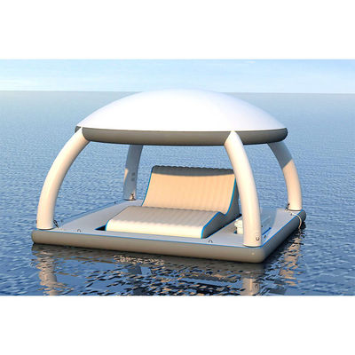 AquaBanas พลอยพารตี้แพลตฟอร์มสําหรับเรือเรือที่มีเต็นท์ 10 คน